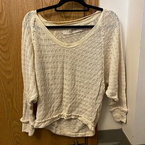 Free people thienns hacci white sweater